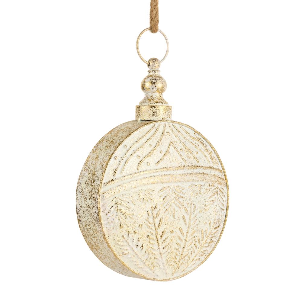 RAZ Imports 13" Gold Brush Ivory Bell