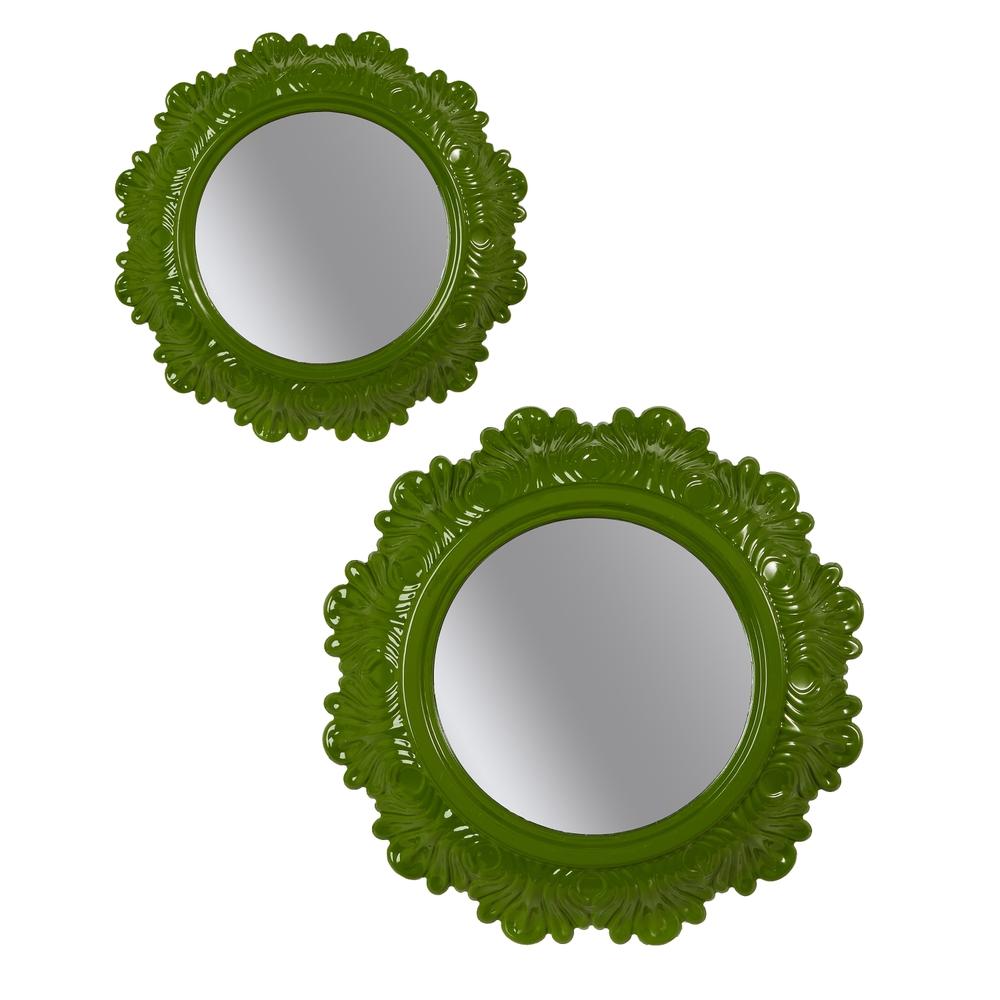 RAZ Imports 13" Green Mirrors