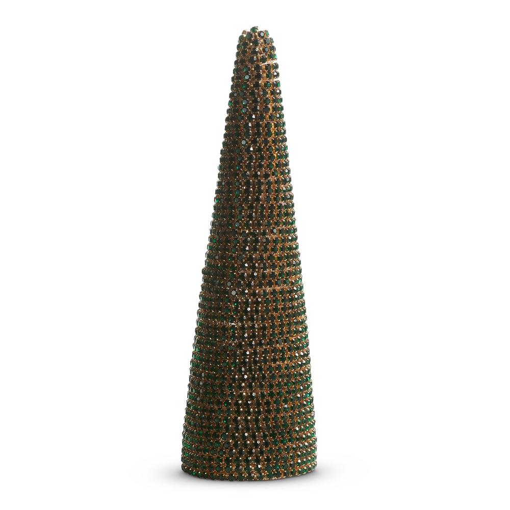 RAZ Imports 13" Green Rhinestone Tree