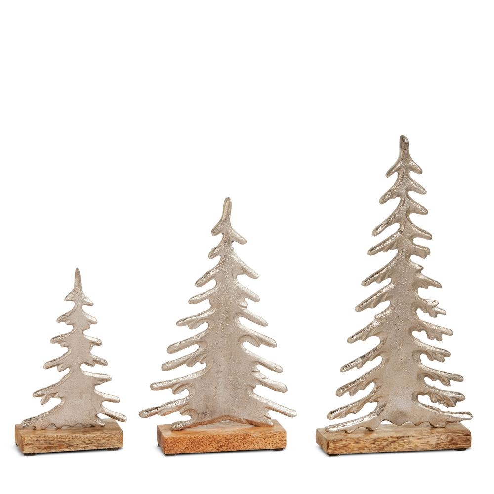 RAZ Imports 13" Silver Iron Trees