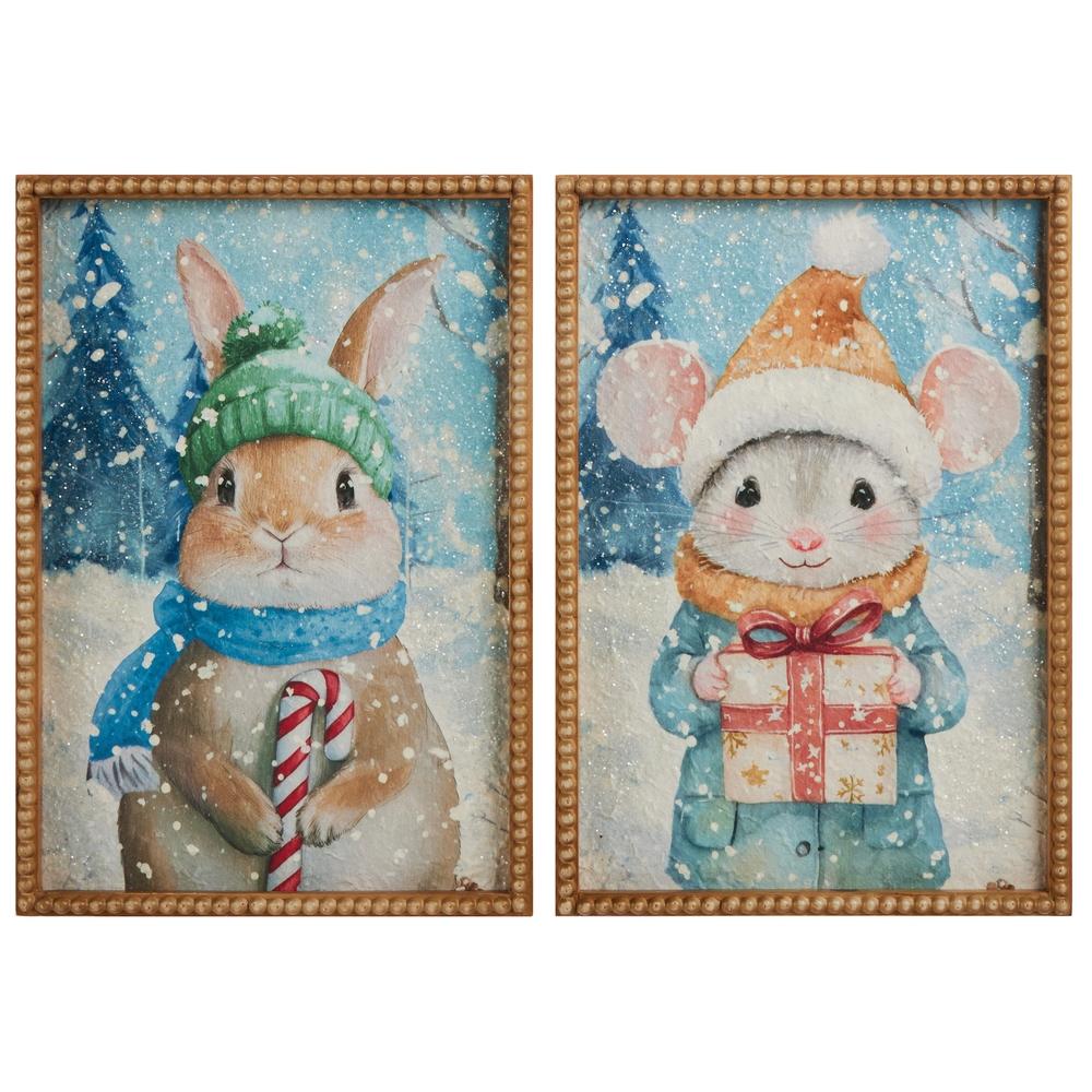 RAZ Imports 14.25" Frosty Critter Wall Art