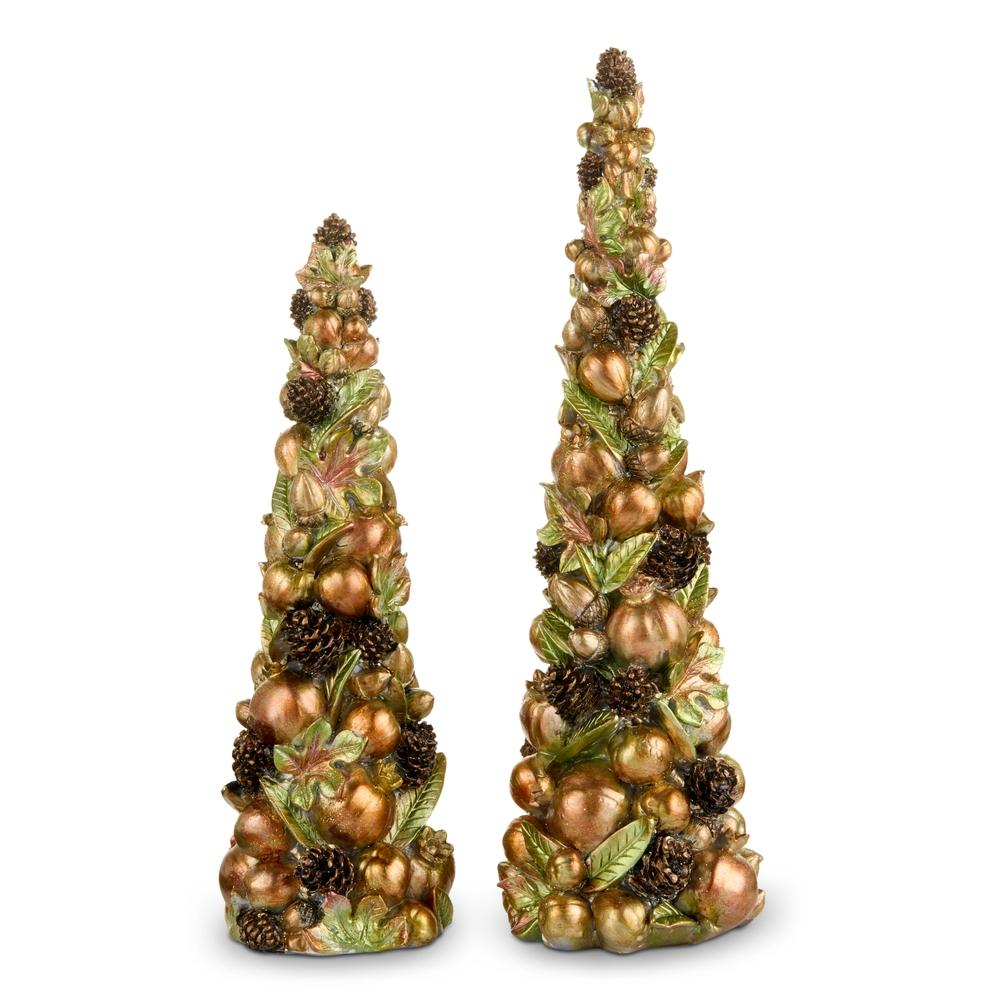 RAZ Imports 14.5" Nature Fruit Cone Tree