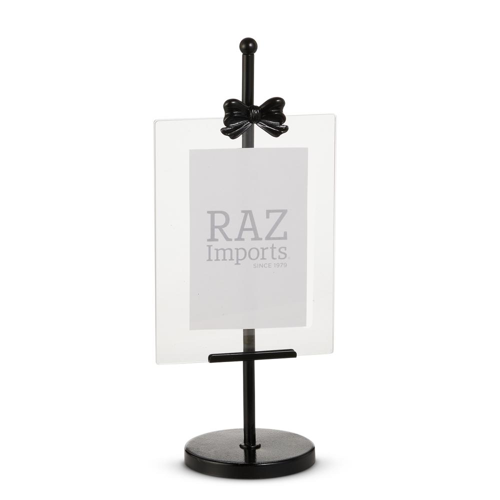 RAZ Imports 14" Black Bow Frame Easel