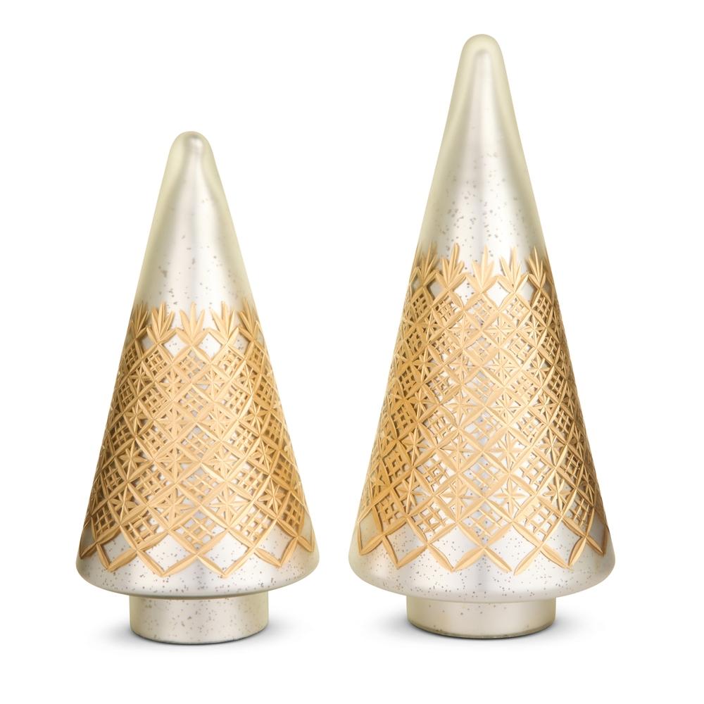RAZ Imports 14" Bronze Etched Pattern Trees
