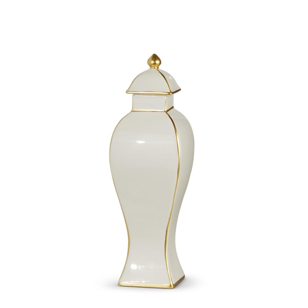RAZ Imports 14" Gold Accent Decorative Ginger Jar