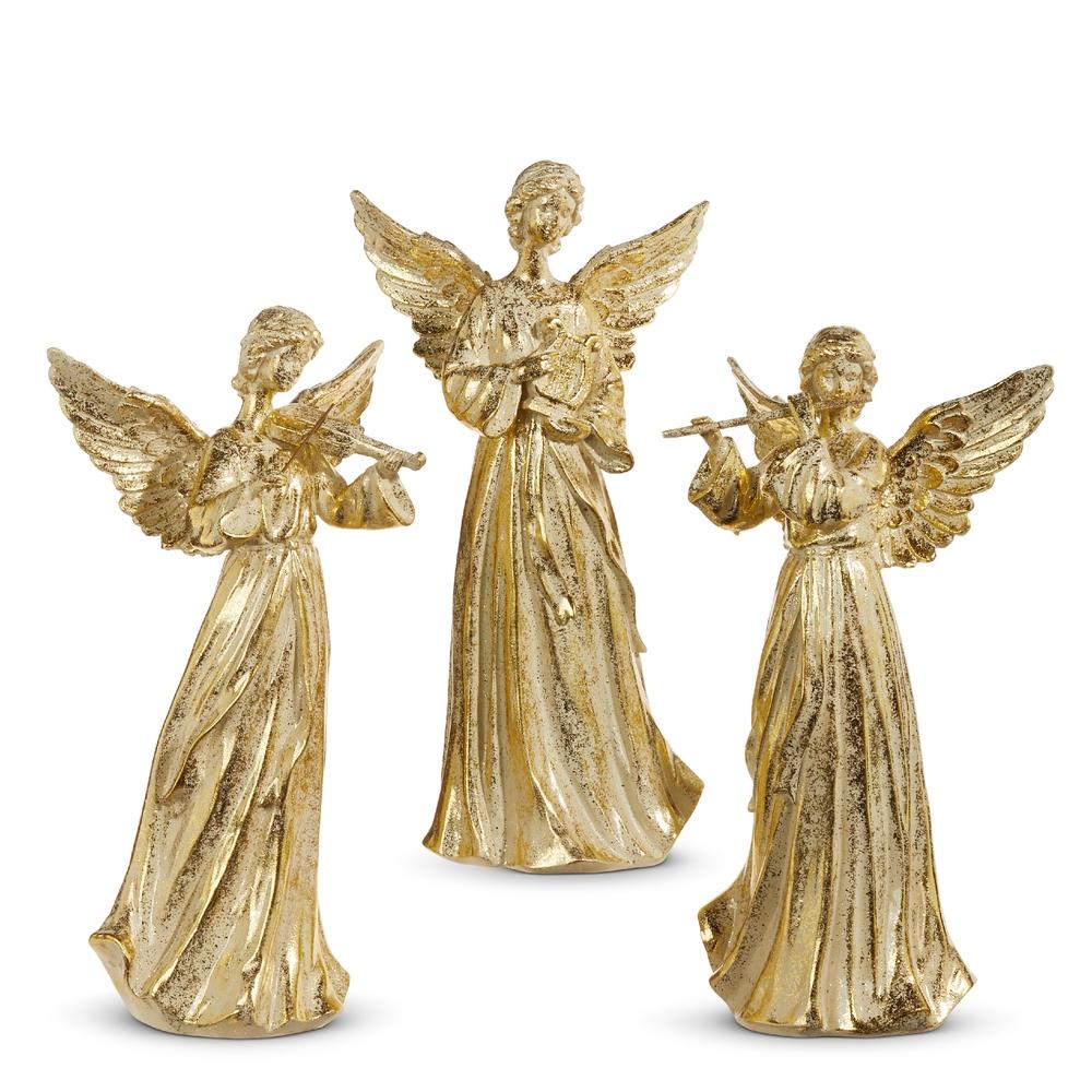 RAZ Imports 14" Gold Angel with Instrument