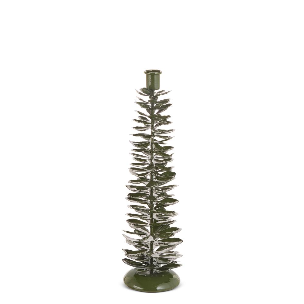 RAZ Imports 14" High Shine Pinecone Candle Holder
