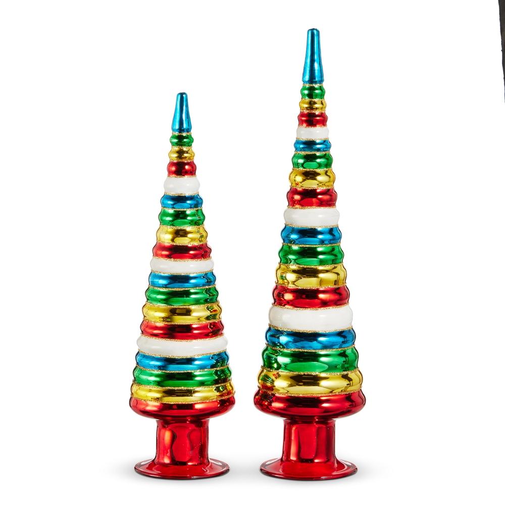 RAZ Imports 14" Multicolor Stripe Trees