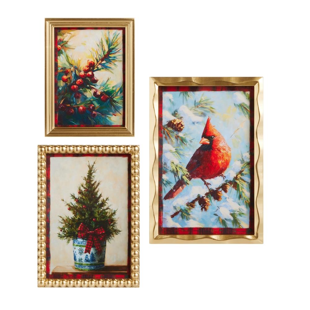 RAZ Imports 14" Nature's Noel Wall Art