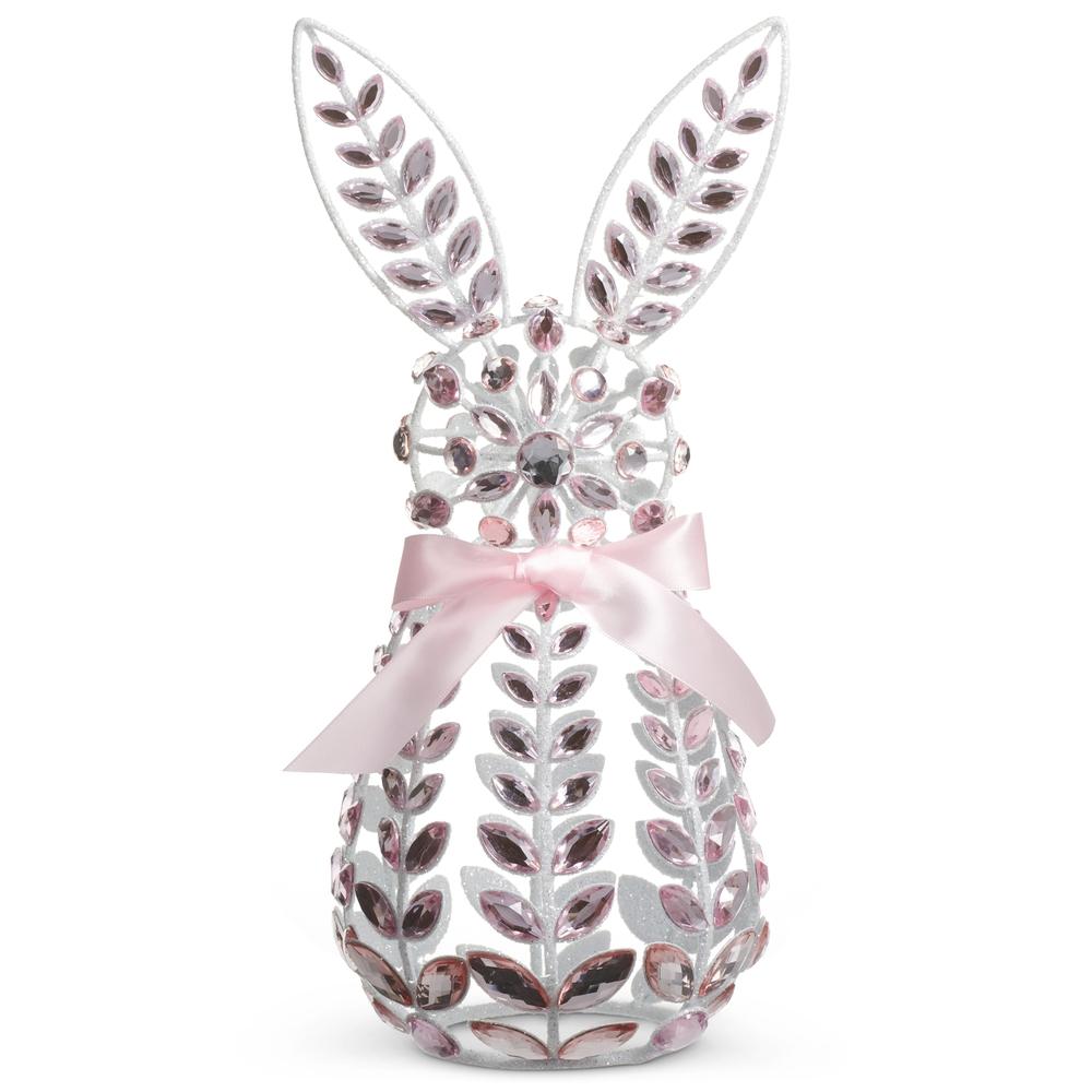 RAZ Imports 14" Pink Jeweled Bunny