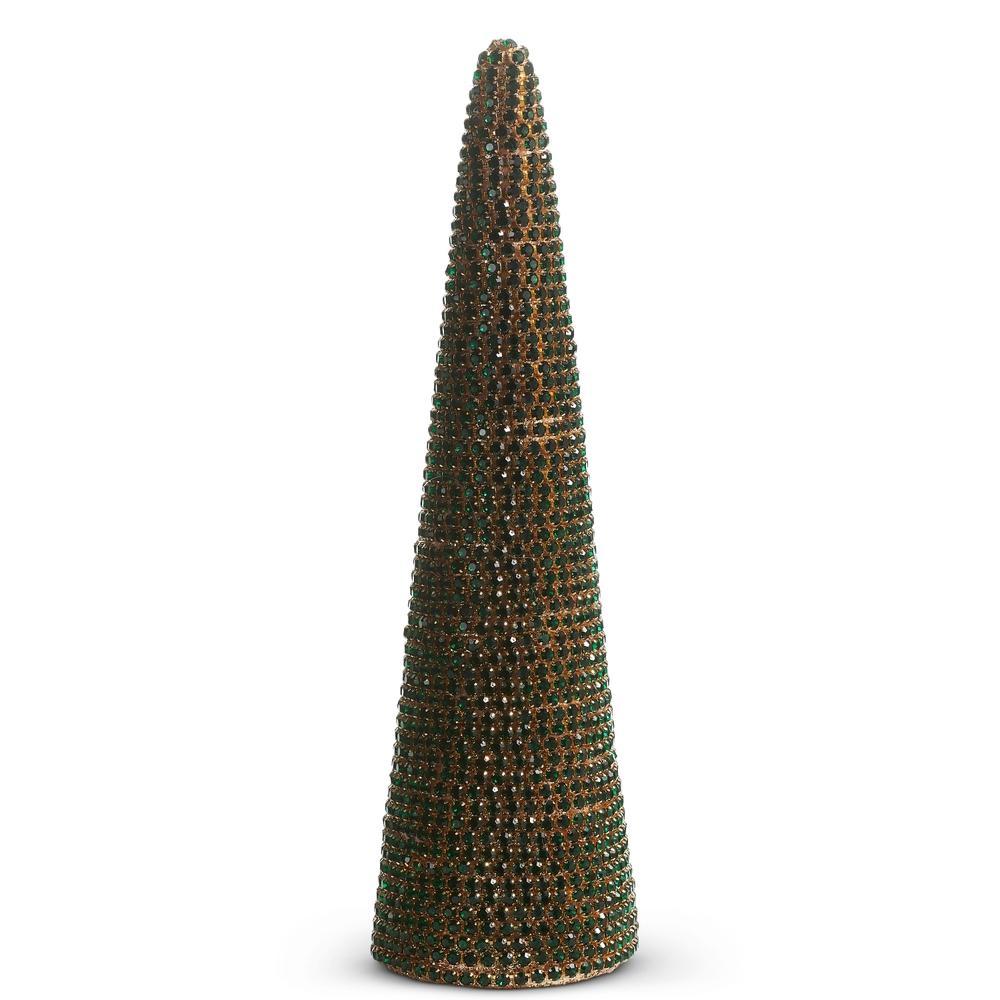 RAZ Imports 15.25" Green Rhinestone Tree