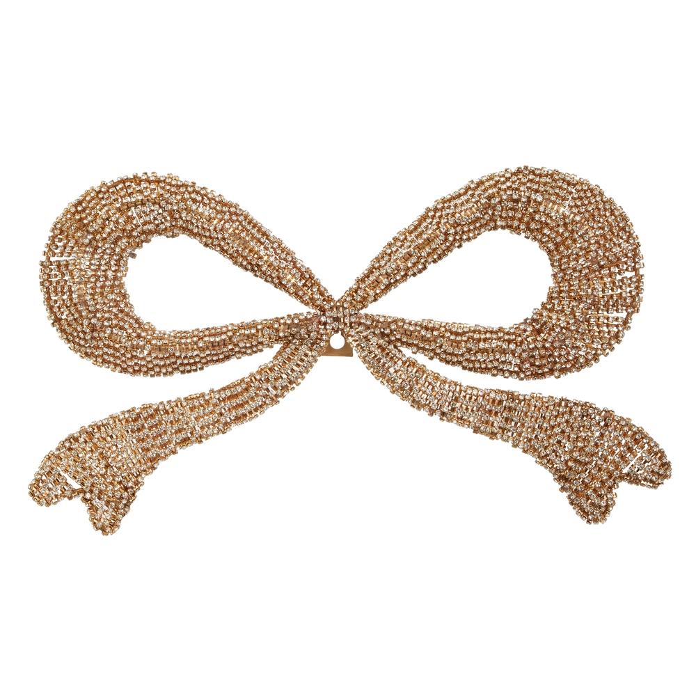 RAZ Imports 15.5" Gold Jewel Bow Tree Topper