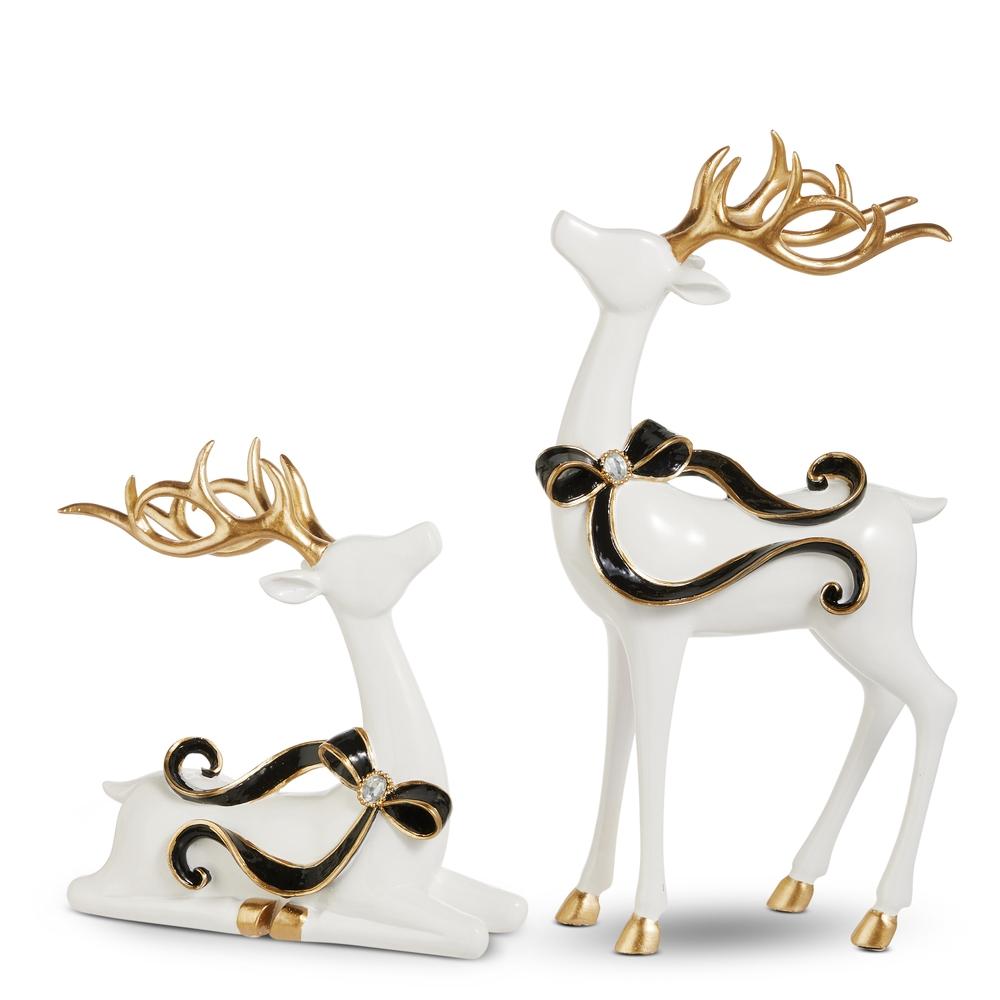 RAZ Imports 15.5" Jeweled Bow Deer