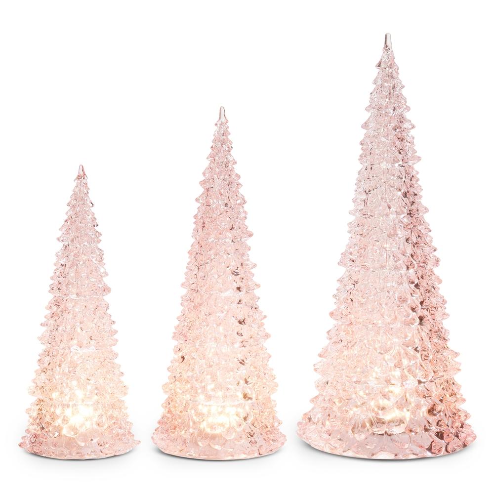 RAZ Imports 15.5" Lighted Pink Trees