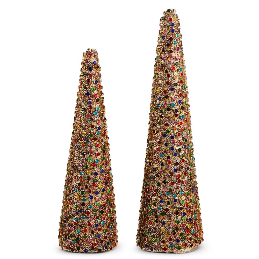 RAZ Imports 15.5" Multicolor Jewel Cones