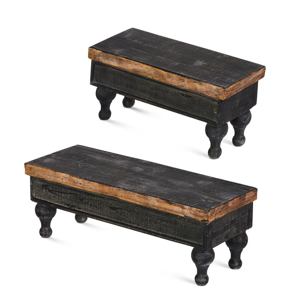 RAZ Imports 15.75" Antique Black Risers