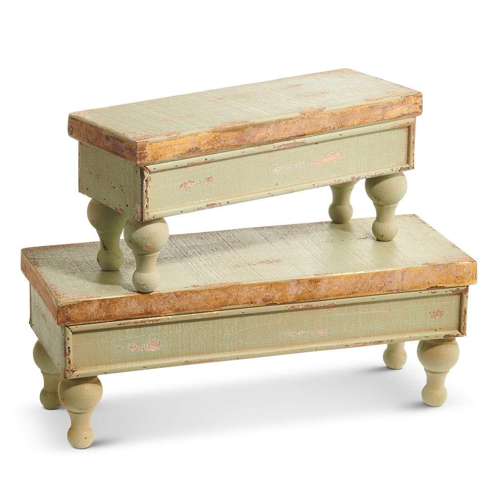 RAZ Imports 15.75" Antique Green Risers