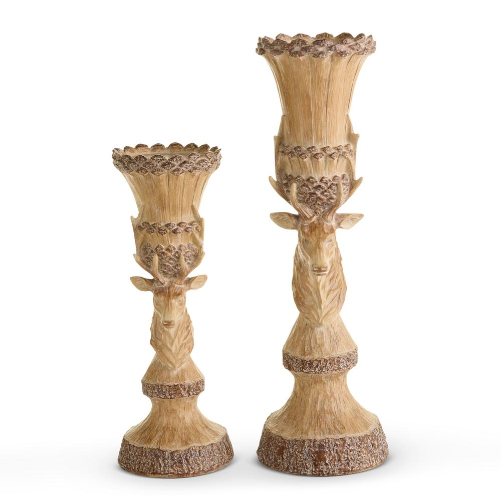 RAZ Imports 15.75" Deer Bust Candle Holder