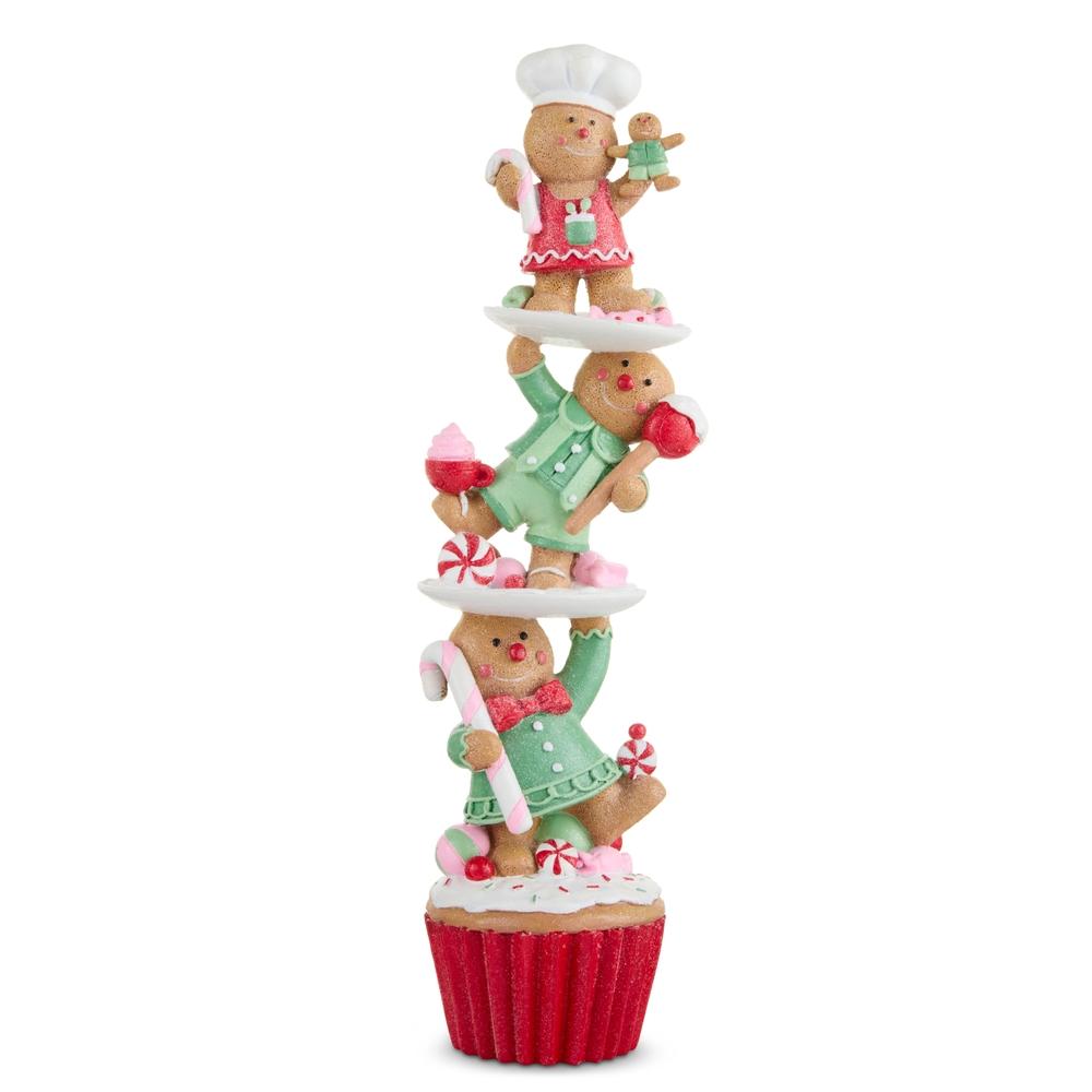 RAZ Imports 15.75" Gingerbread Man Topiary
