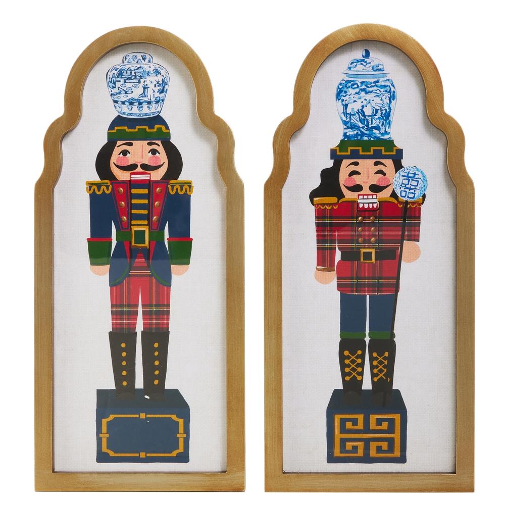 RAZ Imports 15.75" Noble Nutcracker Framed Wall Art