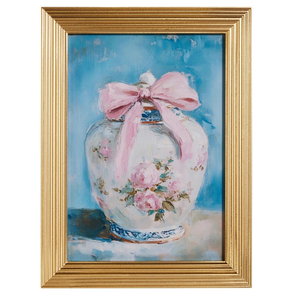 RAZ Imports 15.75" Rose Ginger Jar Framed Wall Art