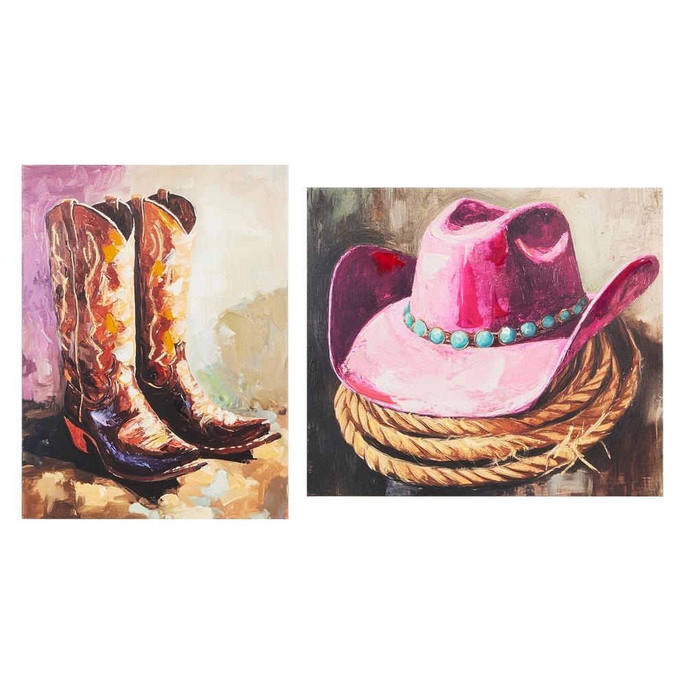 RAZ Imports 15.75" Sassy in the Saddle Wall Art