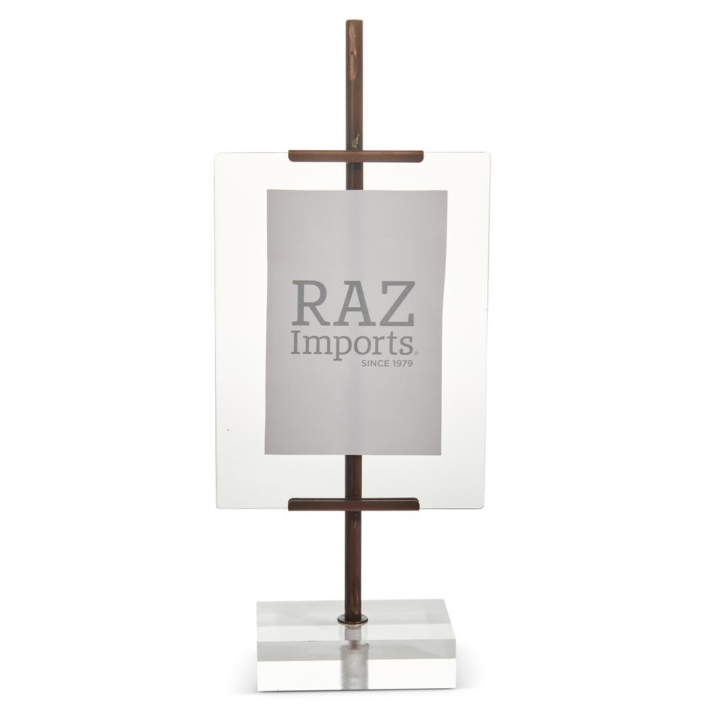 RAZ Imports 15" Bronze Mini Picture Easel