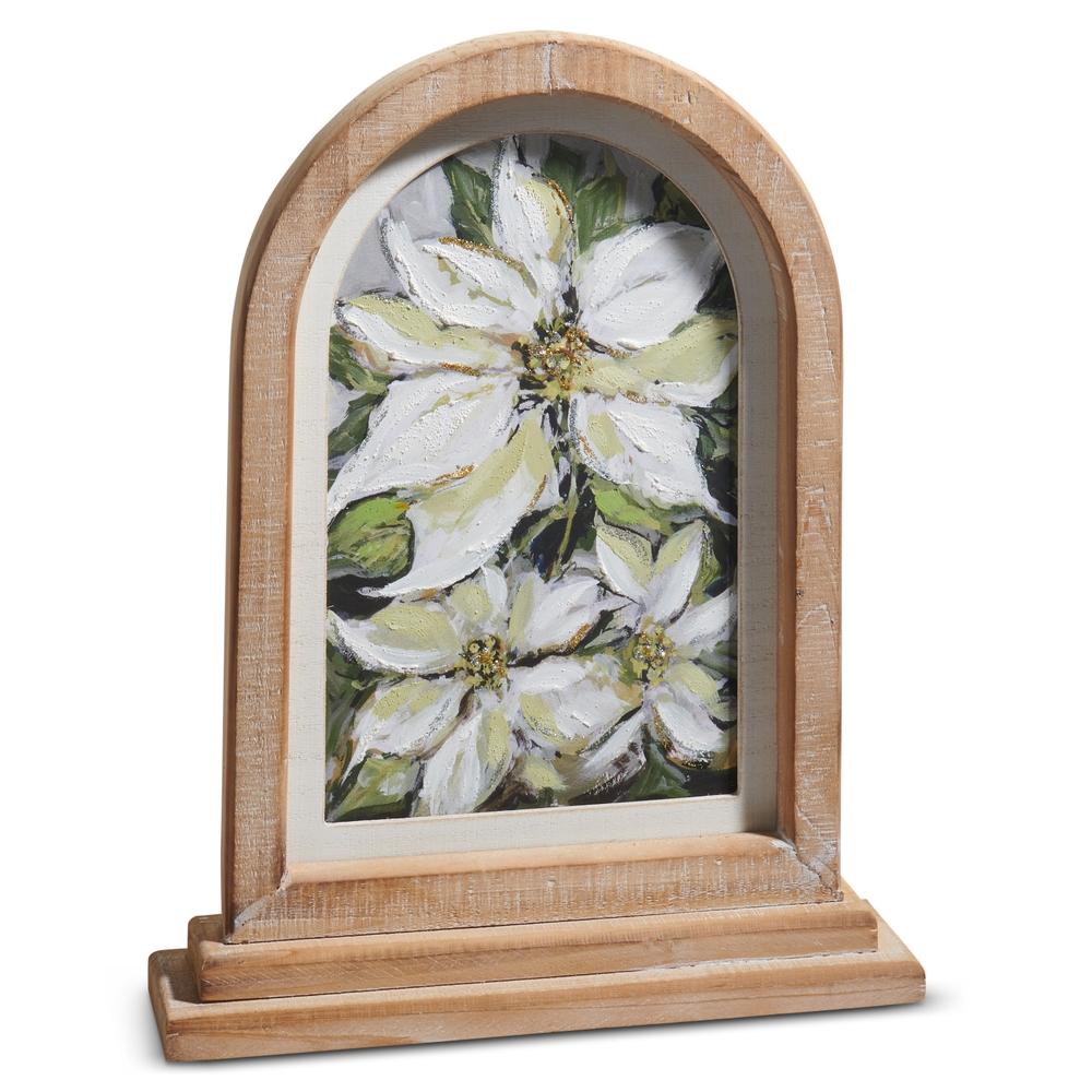 RAZ Imports 15" Christmas Floral Framed Print