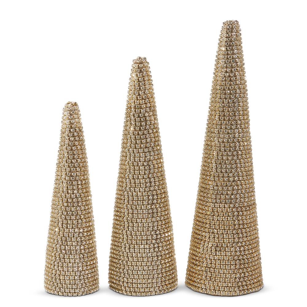 RAZ Imports 15" Gold Jewel Trees