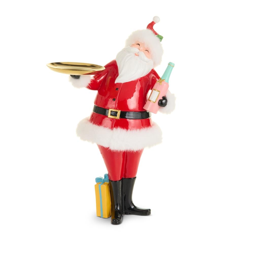 RAZ Imports 15" Party Santa with Tray