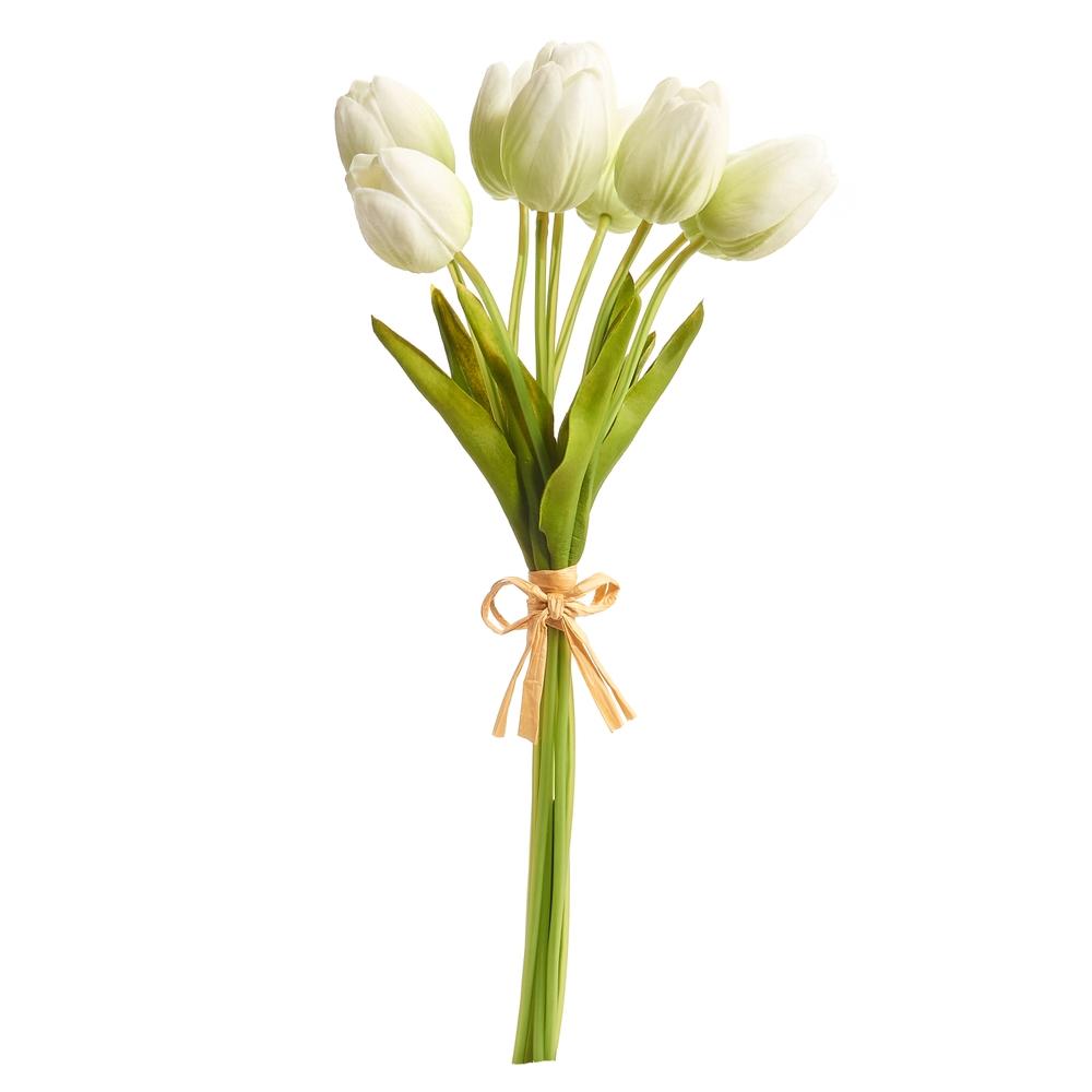 RAZ Imports 15" Real Touch Light Green Tulip Bundle
