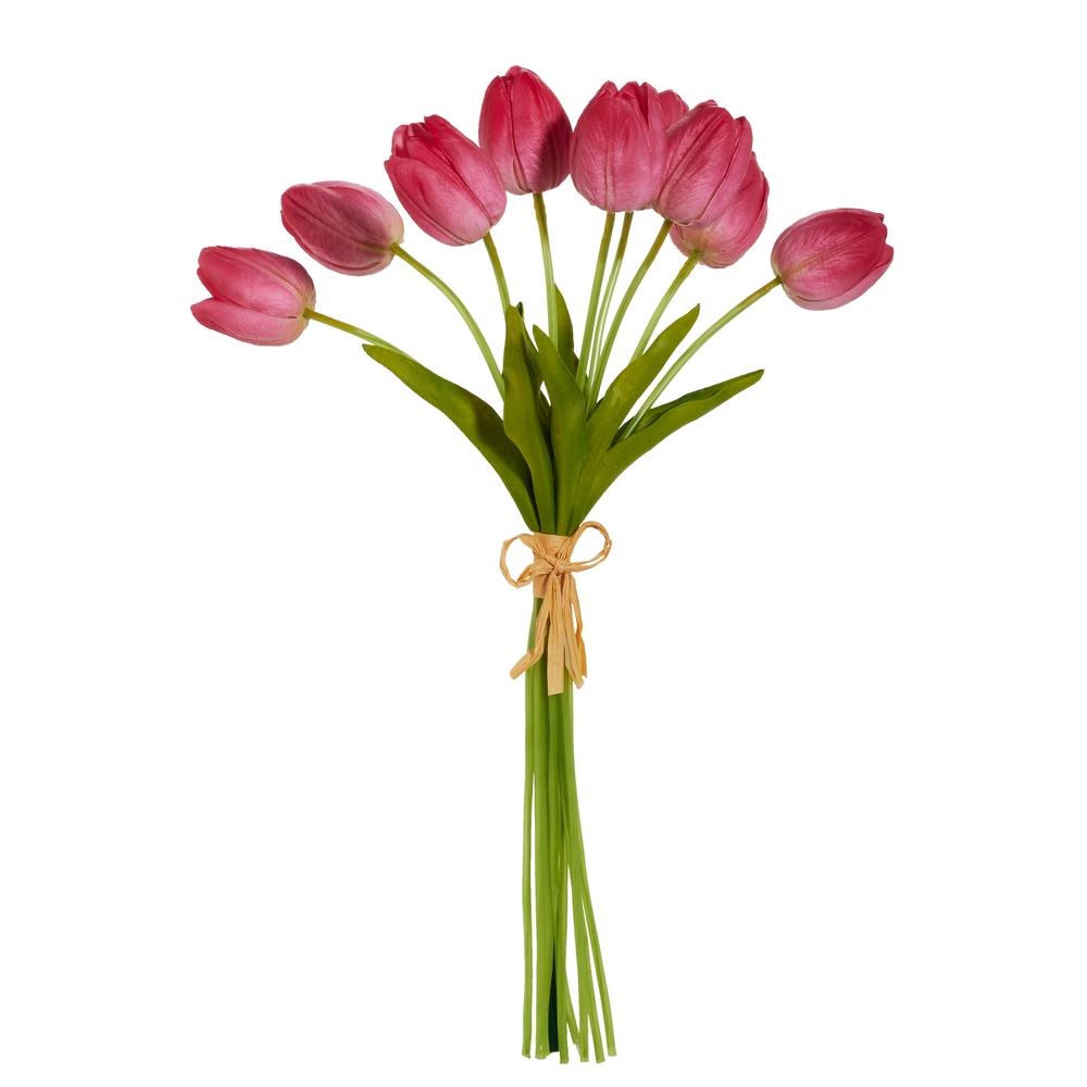 RAZ Imports 15" Real Touch Pink Tulip Bundle