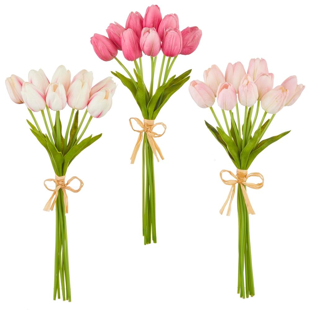 RAZ Imports 15" Real Touch Tulip Bundle