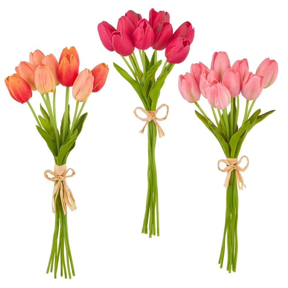 RAZ Imports 15" Real Touch Tulip Bundle