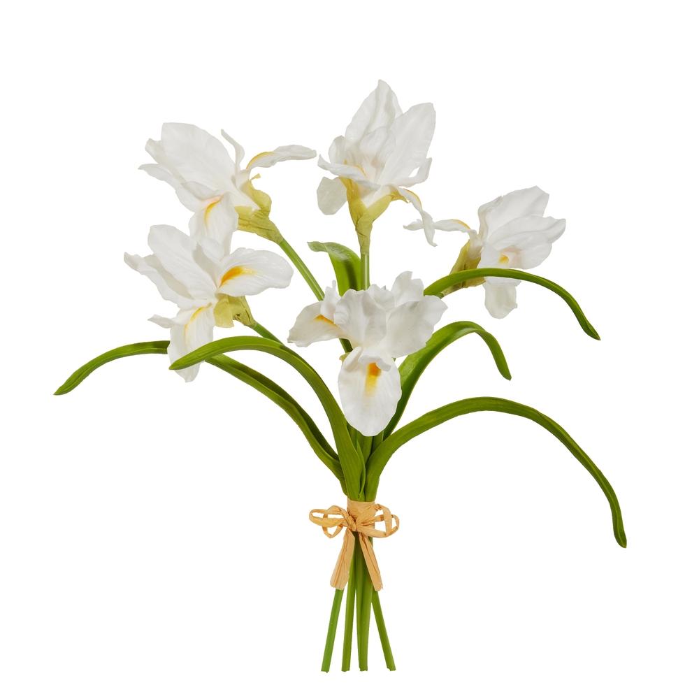 RAZ Imports 15" Real Touch White Iris Bundle