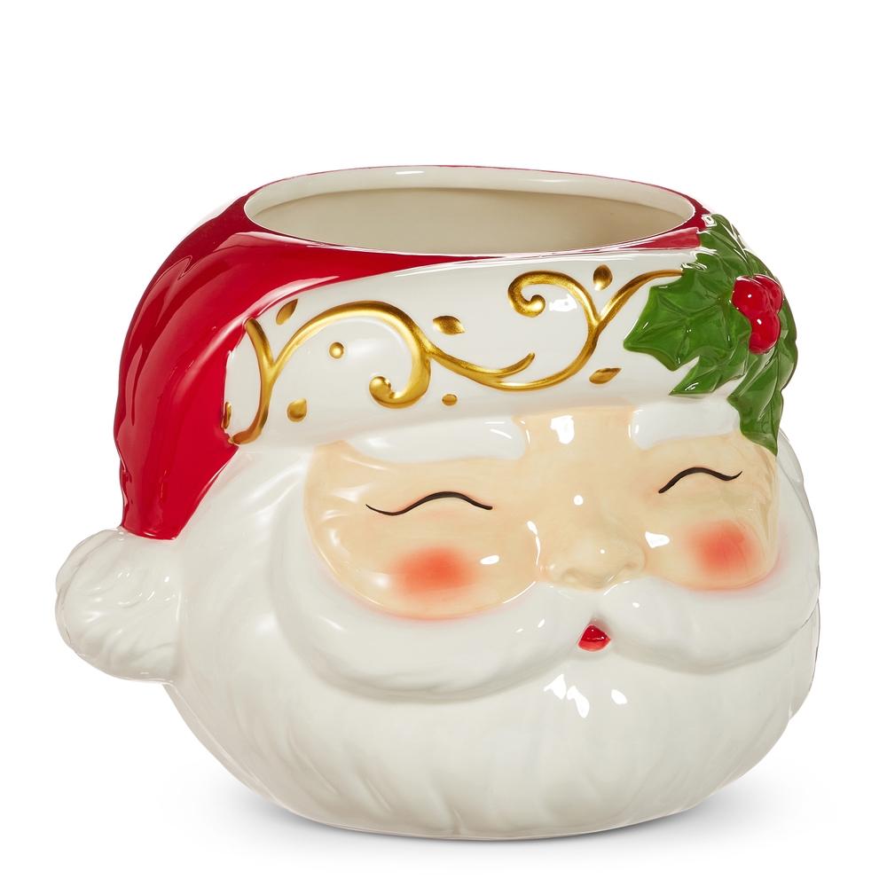 RAZ Imports 15" Santa Head Container