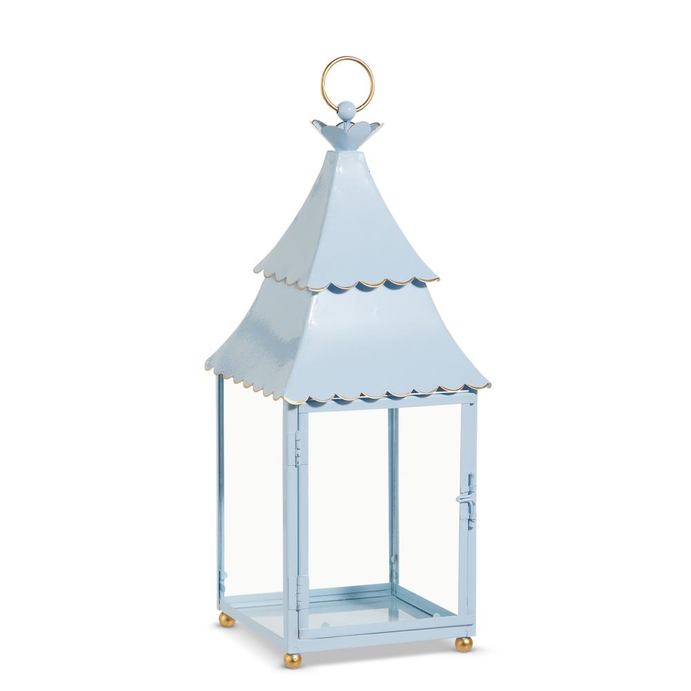 RAZ Imports 16.5" Light Blue Lantern