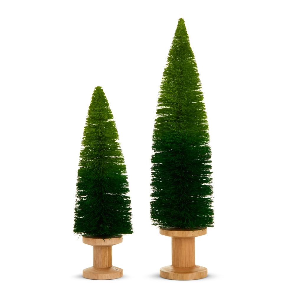 RAZ Imports 16" Bottle Brush Trees on Spools