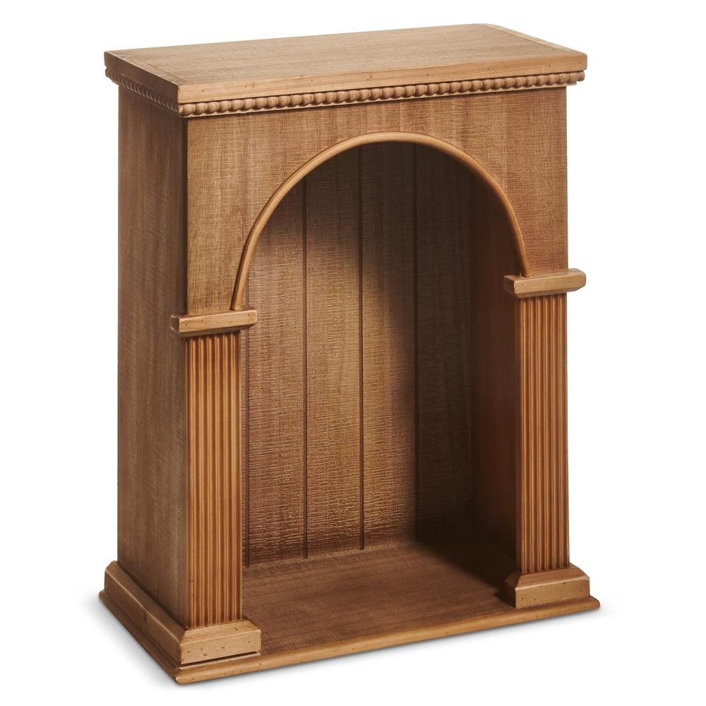 RAZ Imports 16" Brown Curio Cabinet