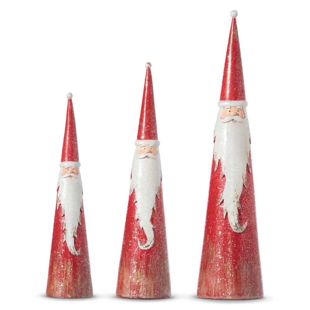 RAZ Imports 16" Cone Santas