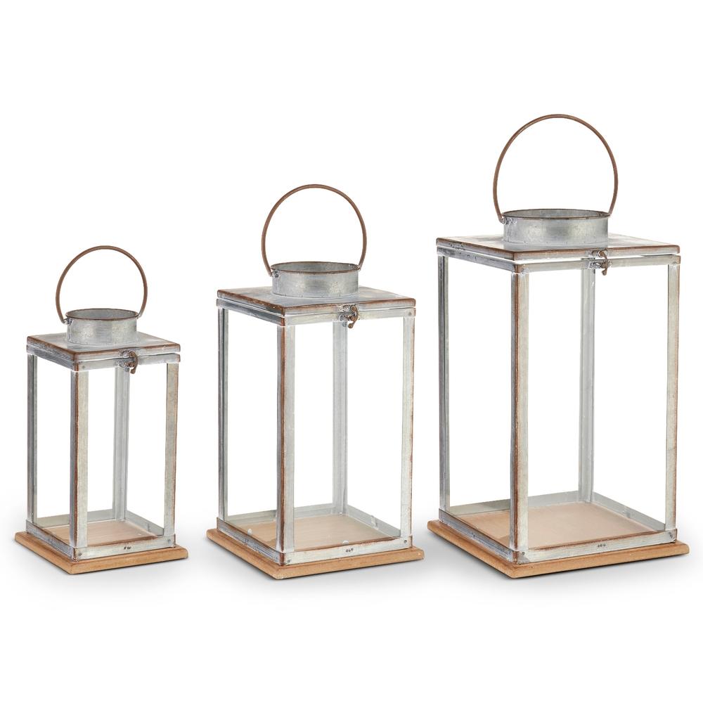 RAZ Imports 16" Galvanized Lanterns