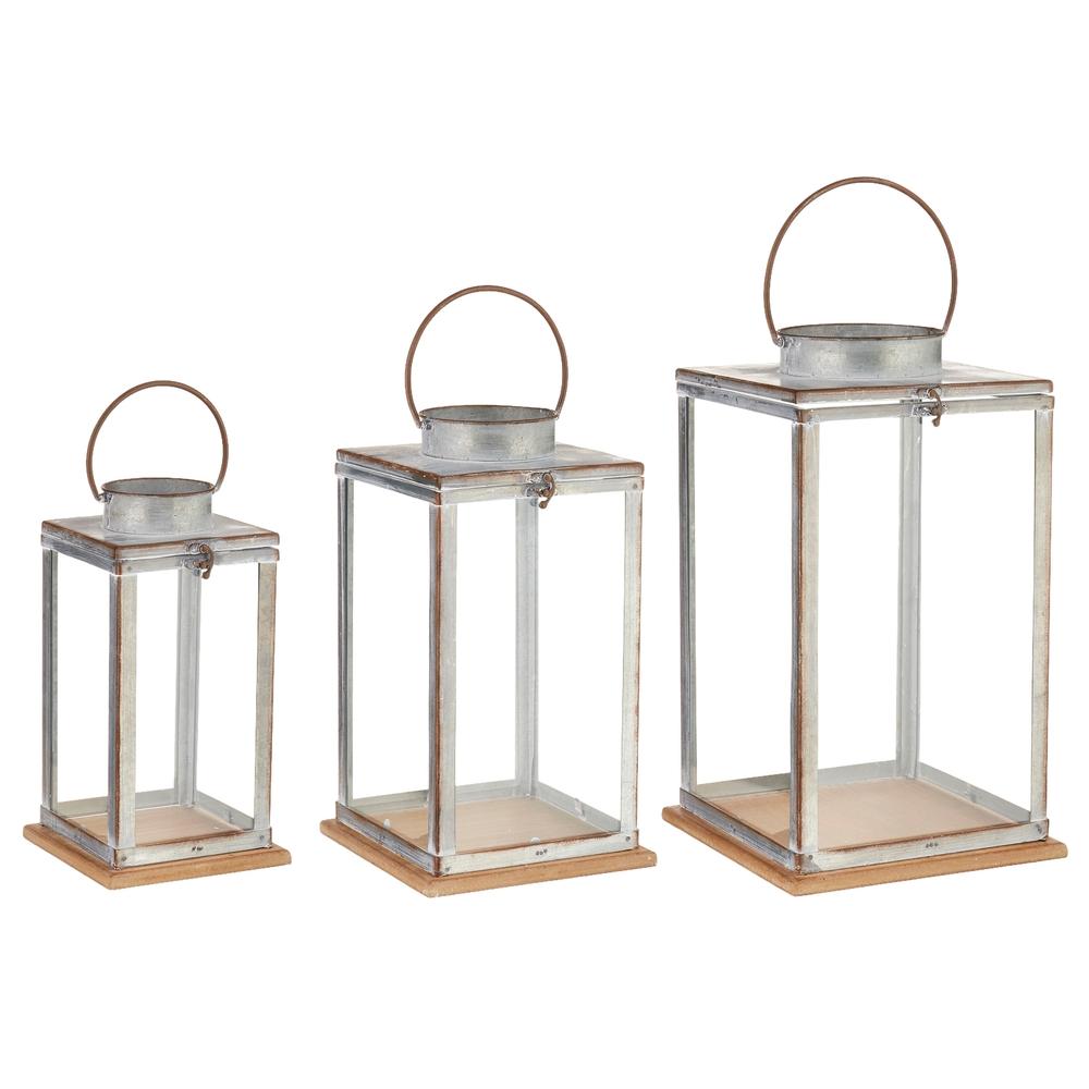 RAZ Imports 16" Galvanized Lanterns