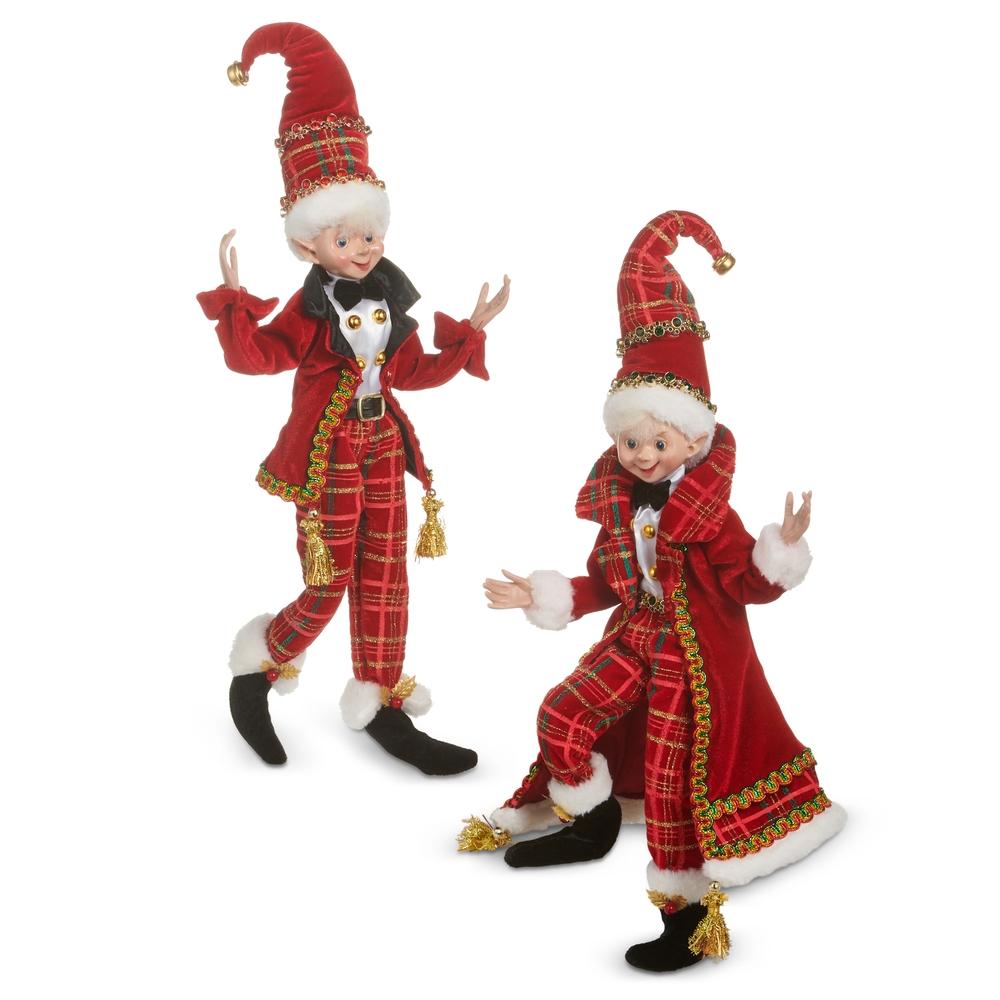 RAZ Imports 16" Home For The Holidays Posable Elf