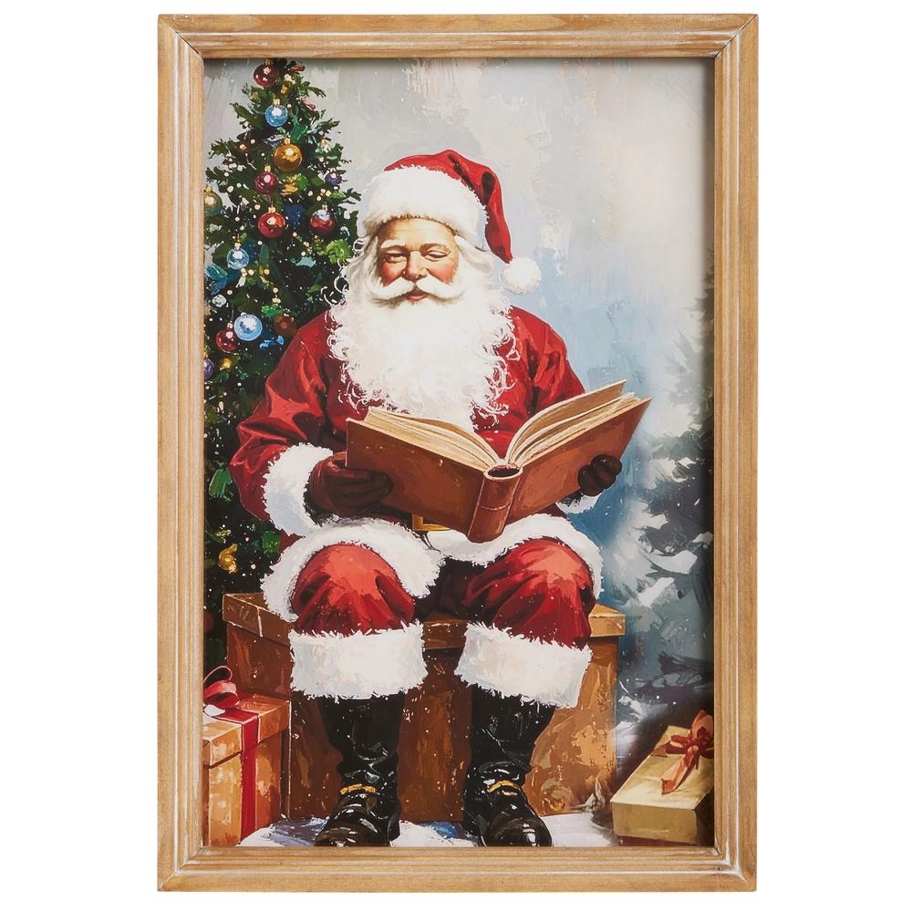 RAZ Imports 16" Kris Kringle's Nice List Wall Art