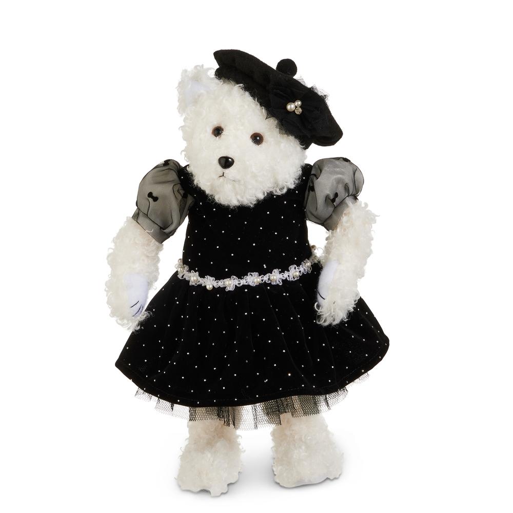 RAZ Imports 16" Ms. Bear in Sparkles and Beret