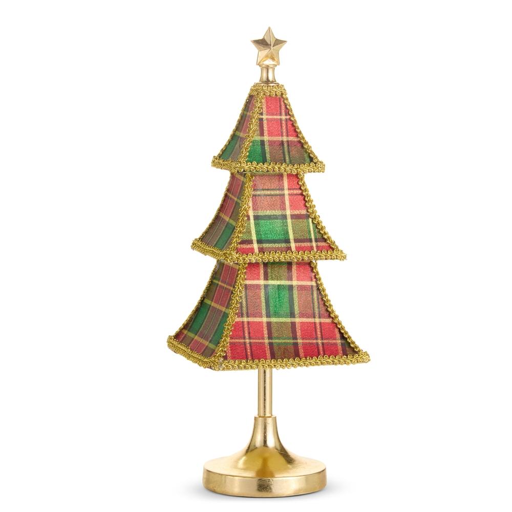 RAZ Imports 16" Plaid Tiered Tree
