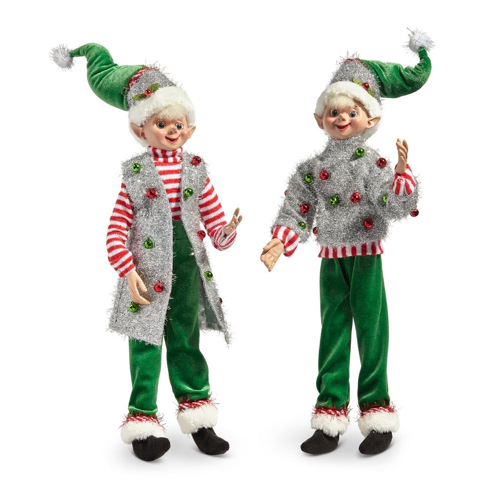 RAZ Imports 16" Posable Christmas Party Elf