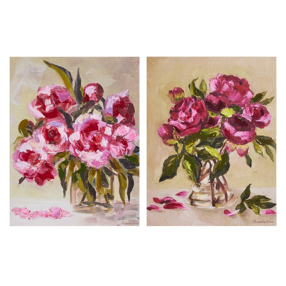 RAZ Imports 16" Rosy Whispers Wall Art