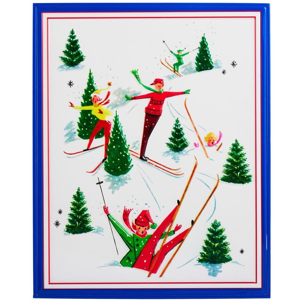 RAZ Imports 16" Ski Slope Wall Art