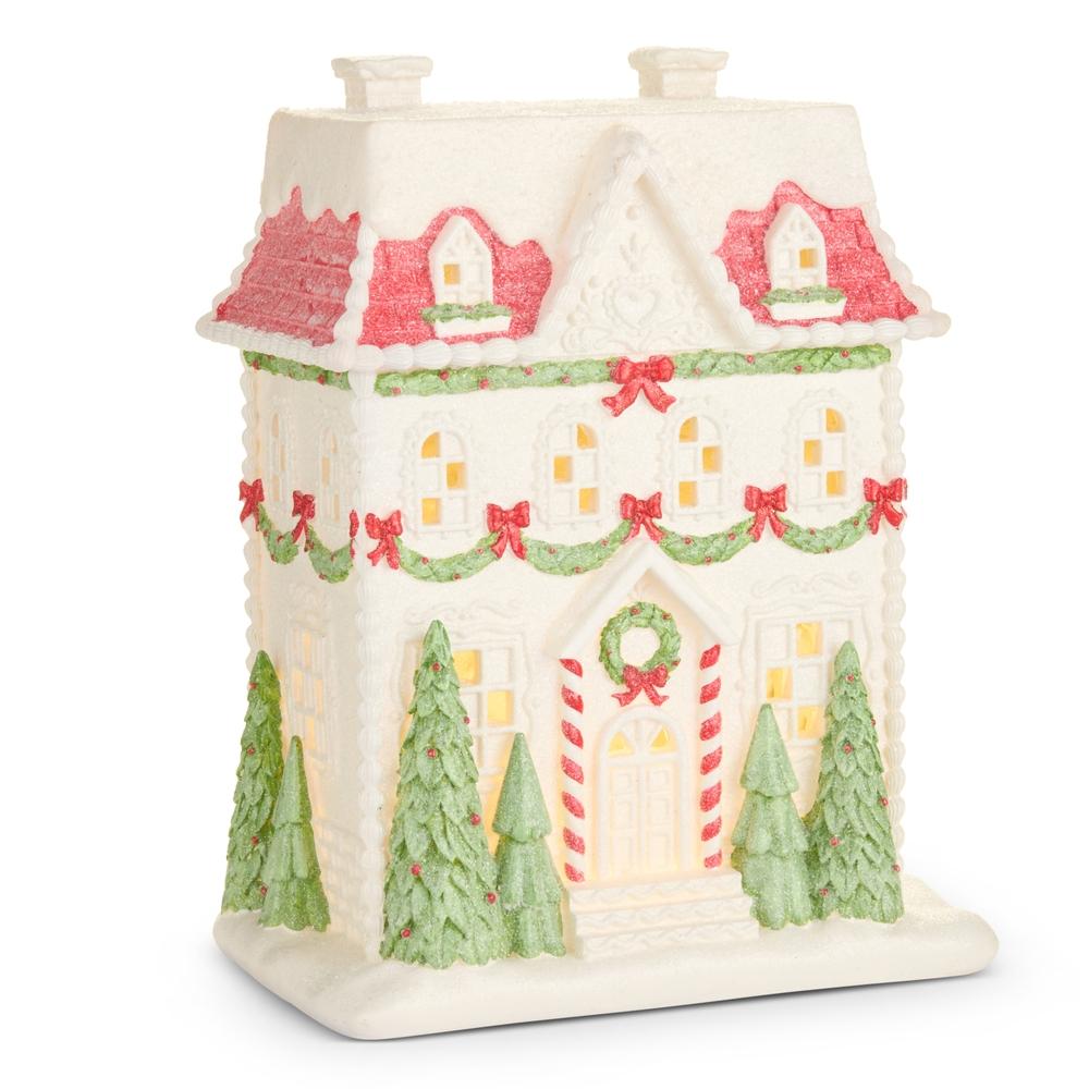 RAZ Imports 16" Snow Covered Manor